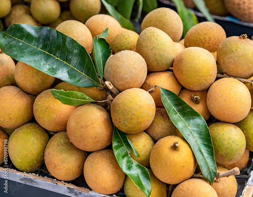 Ripe and juicy Logan fruits for sale, highlighting their freshness and natural origin.