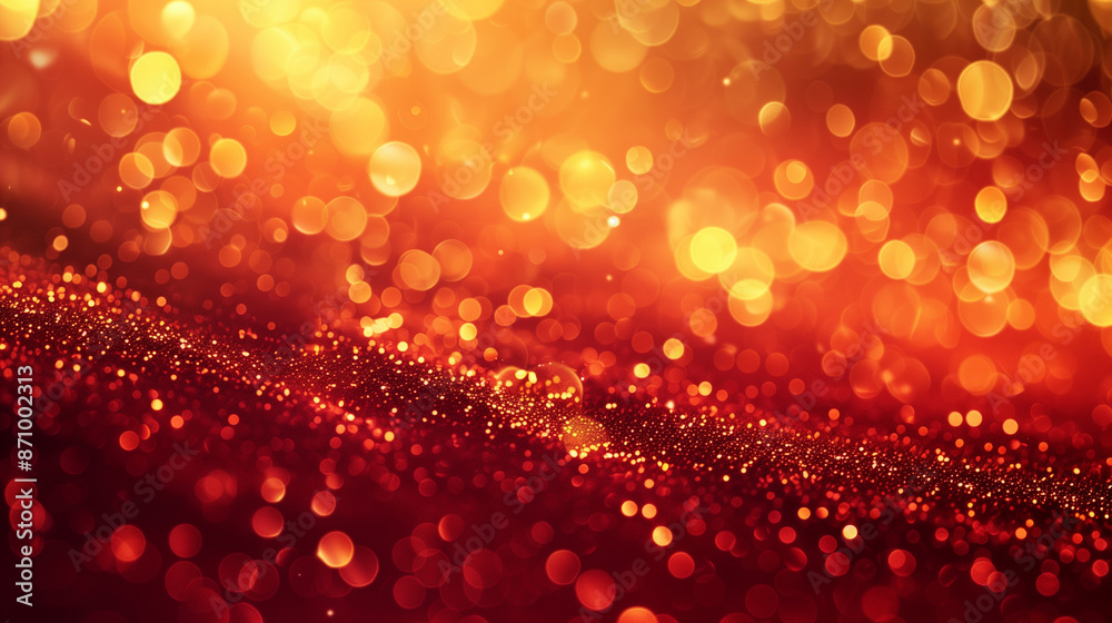 Golden light diffuses against a rich red texture, creating an intricate pattern of reflections and shadows. The effect is dynamic and full of depth, drawing the eye to the details. Golden light diffuses against a rich red texture, creating an intricate pattern of reflections and shadows. The effect is dynamic and full of depth, drawing the eye to the details.