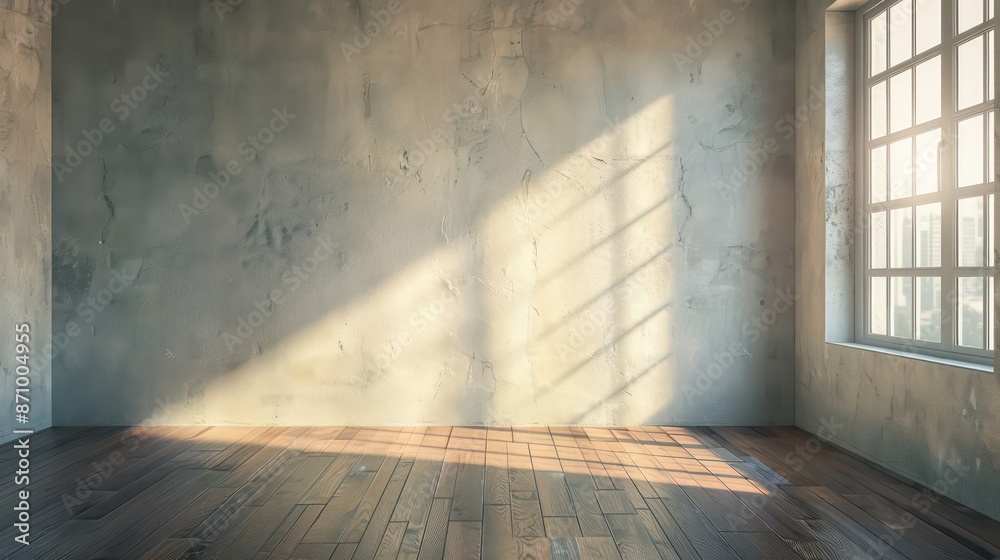 empty room with wall mockup copy space, interior, cozy concept design