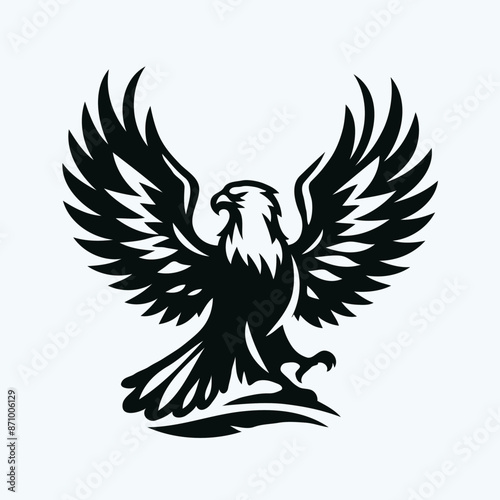 Eagle tattoo vector