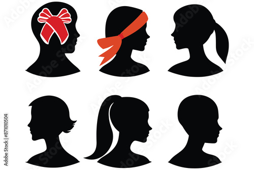 Leukemia awareness day vector elements illustration silhouette icon