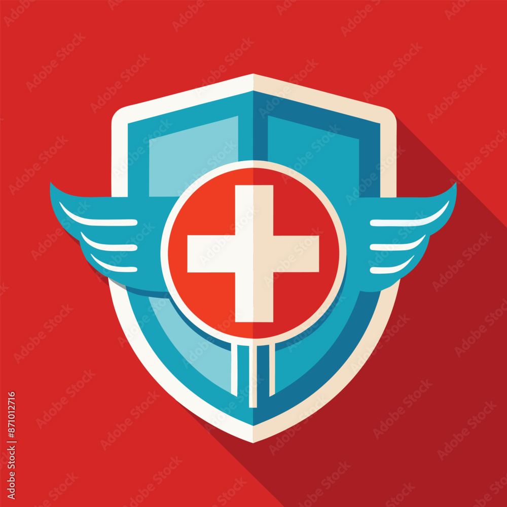 Medical Logo Illustration on solid background Medical Logo Illustration on solid background