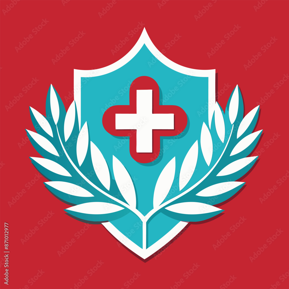Medical Logo Illustration on solid background Medical Logo Illustration on solid background