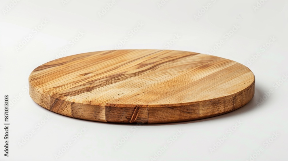 Elegant round walnut cutting board with a smooth finish and rich wood grain, ideal for both food prep and presentation. Elegant round walnut cutting board with a smooth finish and rich wood grain, ideal for both food prep and presentation.