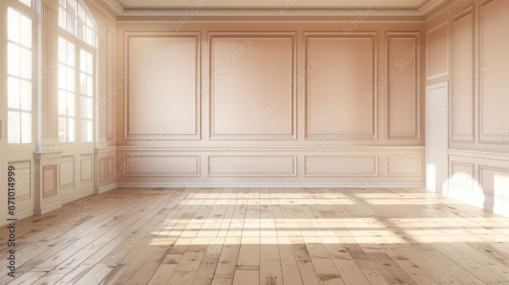 Fototapeta premium interior room empty wall copy space cozy and comfort interior decoration for creativity ideas home interior concept background