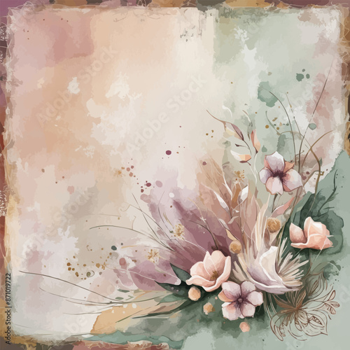 background with flowers