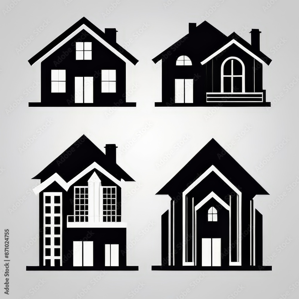 Luxury Home Real Estate Logo. Real Estate logo, Construction Architecture Building Logos. Luxury Home Real Estate Logo. Real Estate logo, Construction Architecture Building Logos.