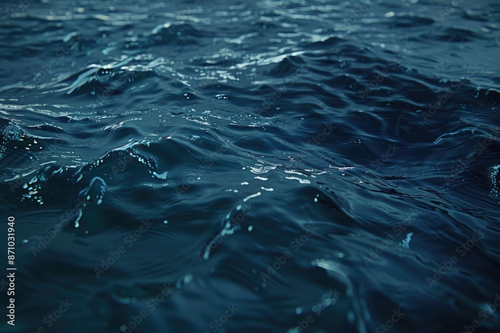 A close-up shot of water waves, great for use in designs related to relaxation or the ocean A close-up shot of water waves, great for use in designs related to relaxation or the ocean