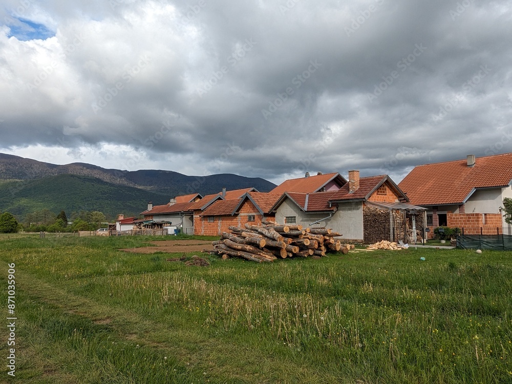 village in the mountains, Korenica, Croatia. village in the mountains, Korenica, Croatia.