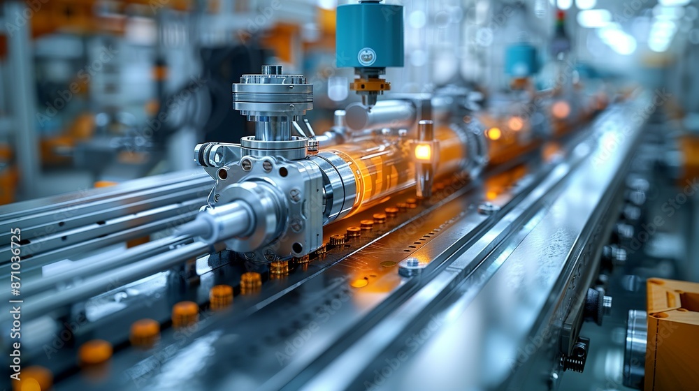 Technical drawing of advanced industrial equipment, emphasizing precision engineering and technological advancements in manufacturing. , Minimalism, Technical drawing of advanced industrial equipment, emphasizing precision engineering and technological advancements in manufacturing. , Minimalism,