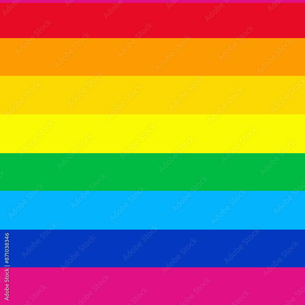 Seamless Vector Horizontal Rainbow Stripes Image Background Seamless Vector Horizontal Rainbow Stripes Image Background