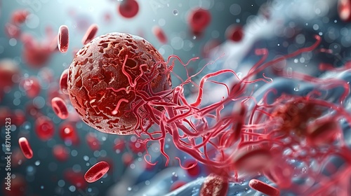 Visual explanation of blood clotting mechanisms, including platelet aggregation and fibrin formation, crucial in hematology. , Minimalism,
