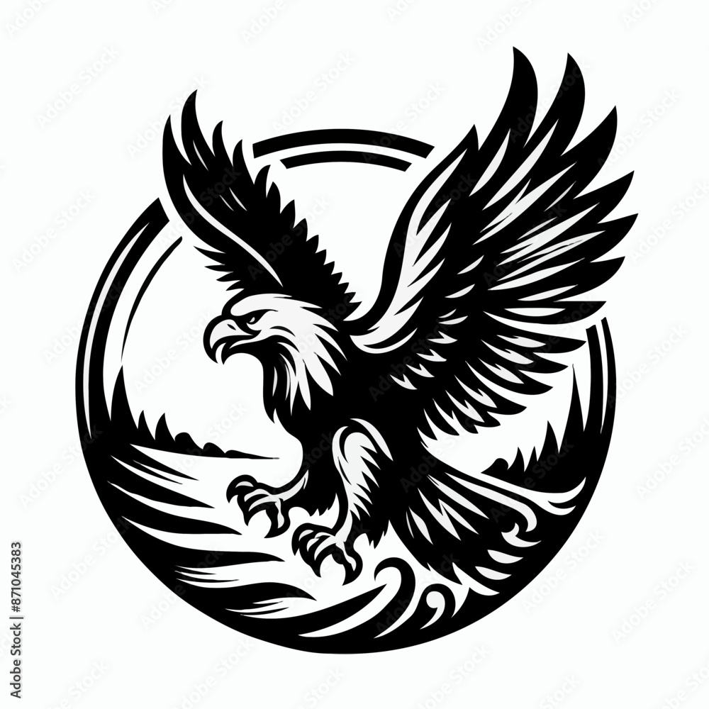 Fototapeta premium Eagle Logo Vector