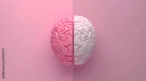 Top view of the brain