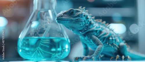 Mystical zoologists study the regenerative abilities of magical creatures photo