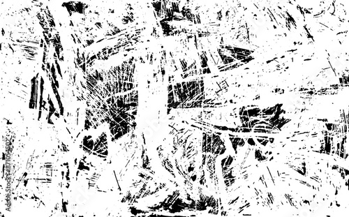 Scratched Grunge Urban Background Texture Vector. Dust Overlay Distress Grainy Grungy Effect. Distressed Backdrop Vector Illustration. Isolated Black on White Background. EPS 10.