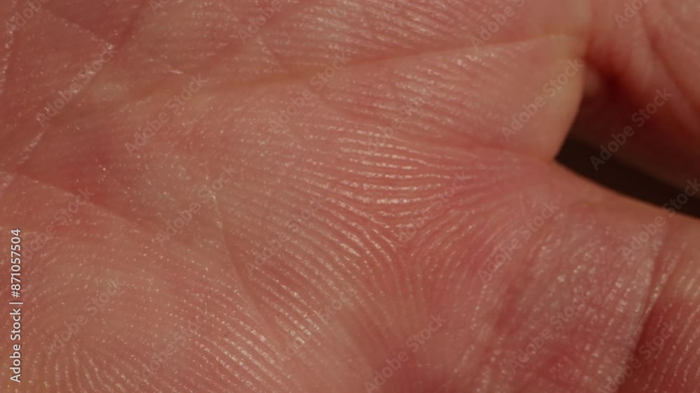Close-up of man hand skin texture. Macro Detailed human skin, lines on hand palm. Life line, reading, foretelling the future through the study of the palm Close-up of man hand skin texture. Macro Detailed human skin, lines on hand palm. Life line, reading, foretelling the future through the study of the palm