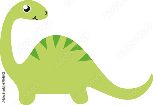 Cute Smiling Dinosaur Graphic