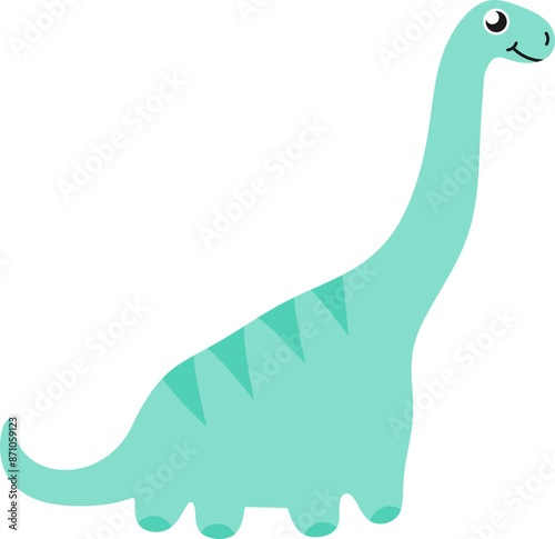 Cute Smiling Dinosaur Graphic