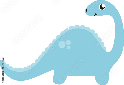 Cute Smiling Dinosaur Graphic