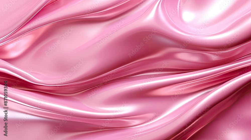 Obraz premium reflective metallic pink background
