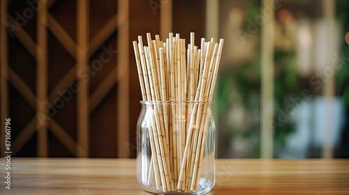 friendly bamboo straw photo