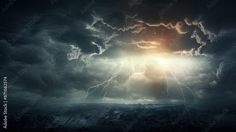 Fototapeta premium contrast light and darkness