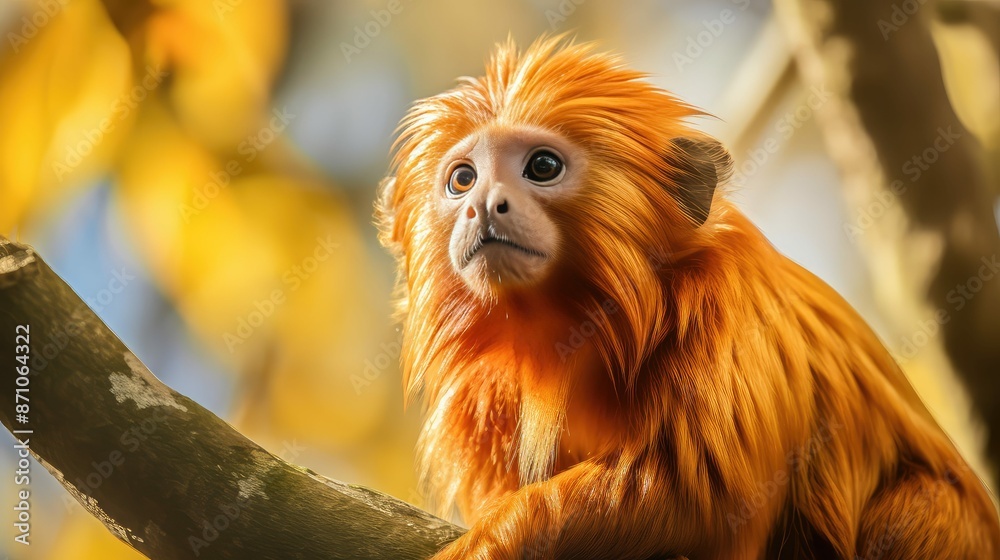 primate golden lion tamarin primate golden lion tamarin