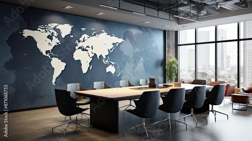 global world map grey