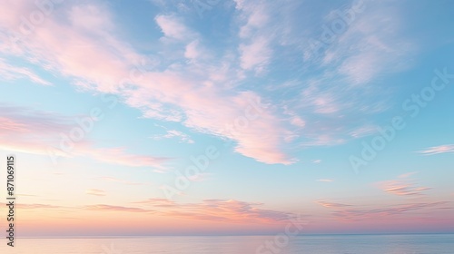 pink clear light blue sky