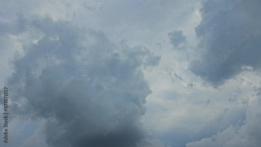 Dark sky, clouds, background. Slow motion, epic storm, tropical sunset, dark clouds, storm. movement sky clouds