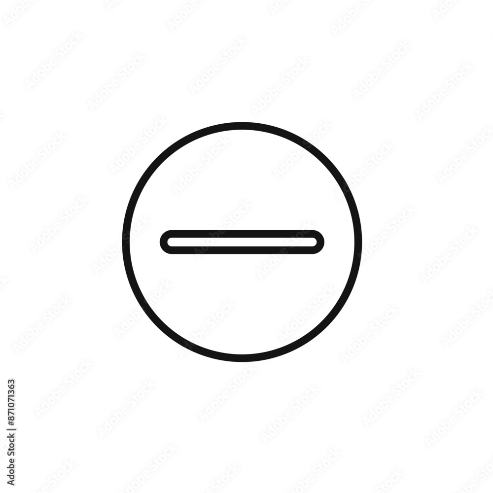 negative sign icon outline collection in black negative sign icon outline collection in black