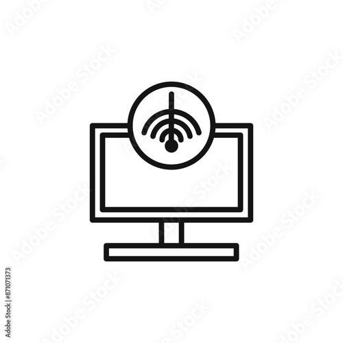 network speed test icon outline collection in black