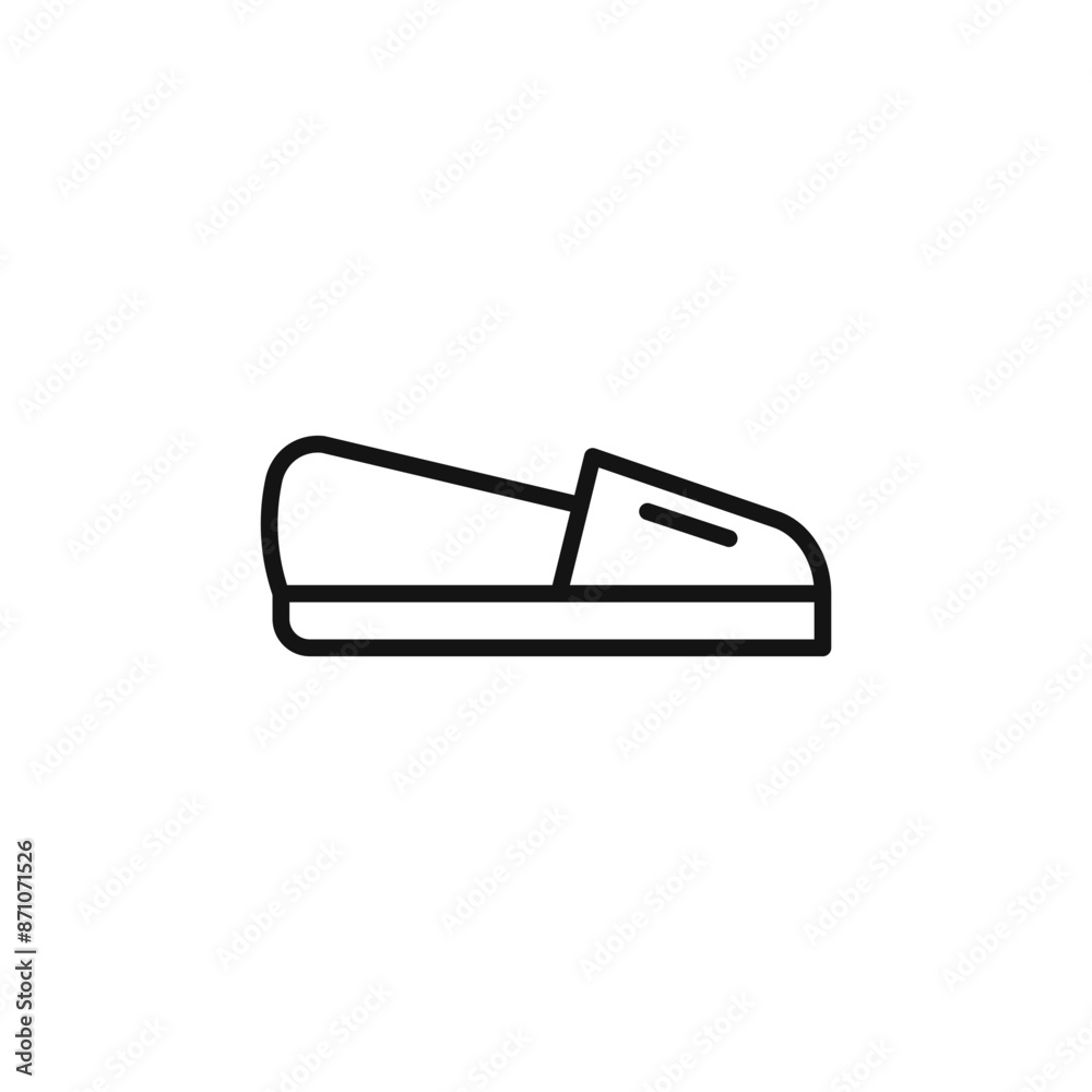 Espadrille icon outline collection in black Espadrille icon outline collection in black