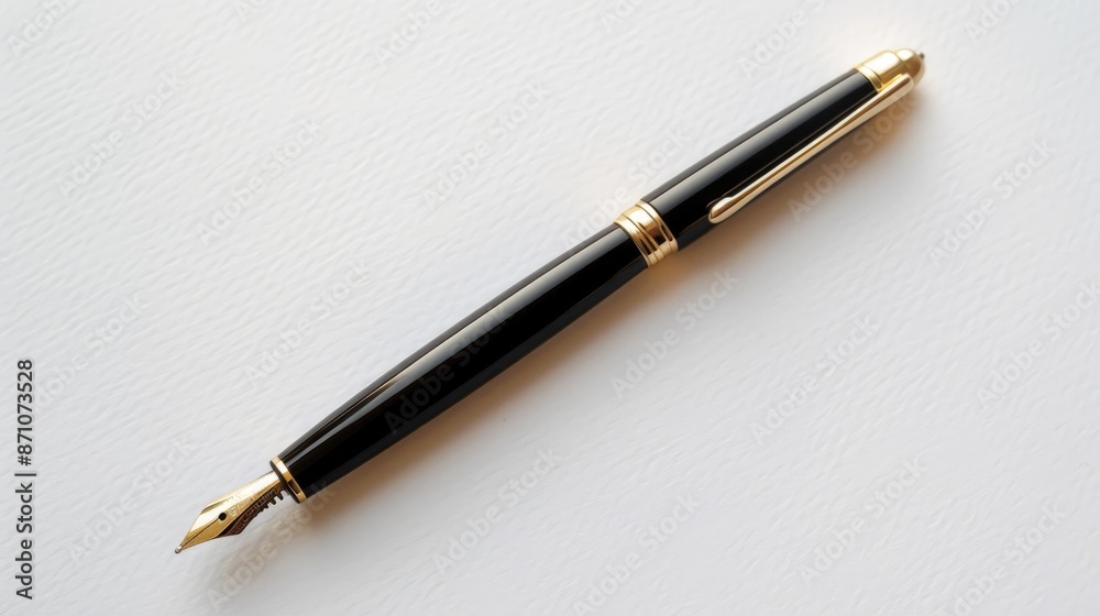 Pen on a white surface Pen on a white surface
