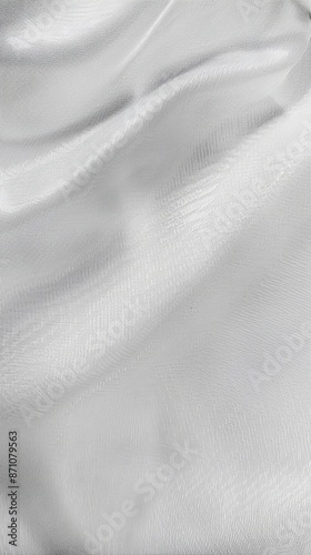 Close-up image of a white tencel fabric texture photo