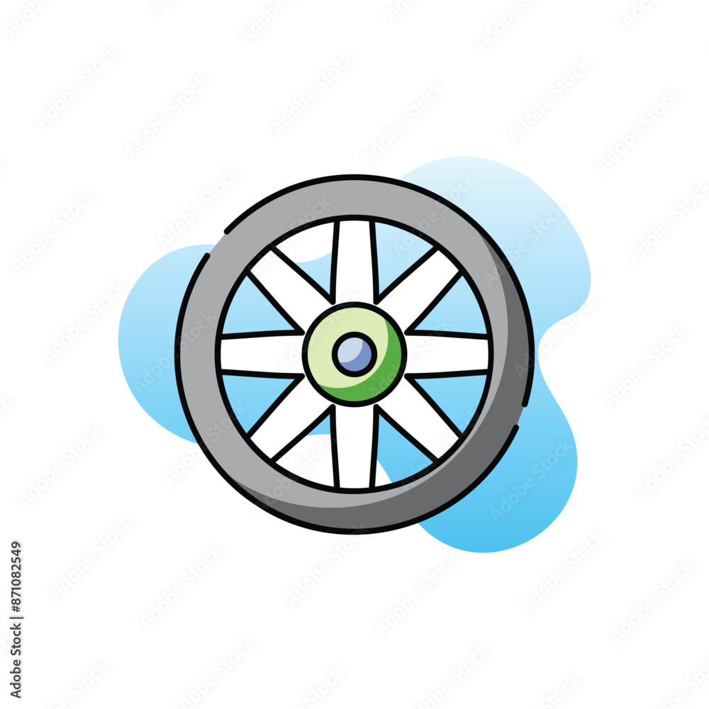 Wheel vector icon Wheel vector icon