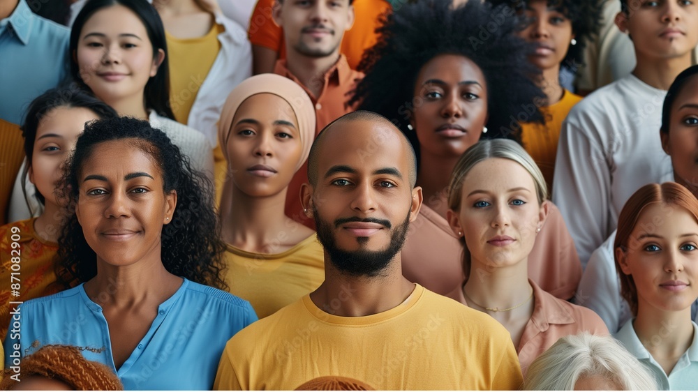 a realistic background for World Population Day featuring diverse people with accurate skin tones a realistic background for World Population Day featuring diverse people with accurate skin tones