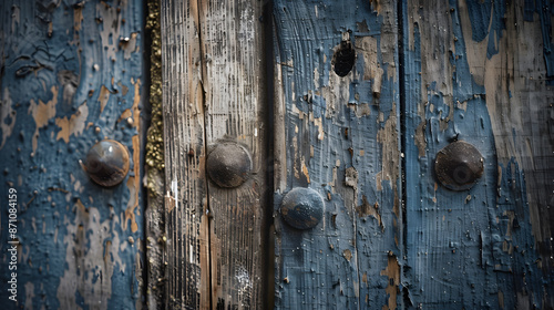 Wallpaper Mural A door with a rusty knob and a wooden frame Torontodigital.ca