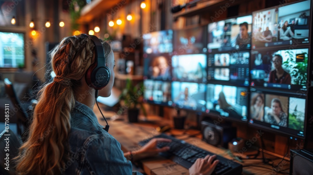 Remote team video conferencing