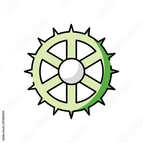 Crankset vector icon