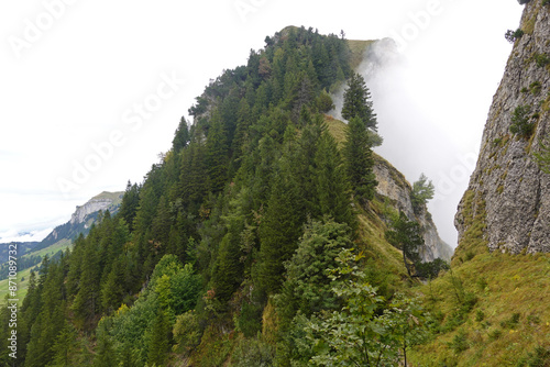 The panorama of the Appenzell Alps, Switzerland photo