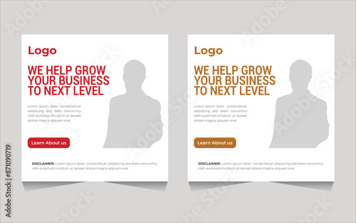 Social media post template, post design, healthcare service post