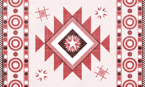 American indian motifs. native american pattern, Vector seamless decorative ethnic pattern. Ethnic geometric pattern native american mexican navajo tribal motif. Design for background,carpet,wallpaper