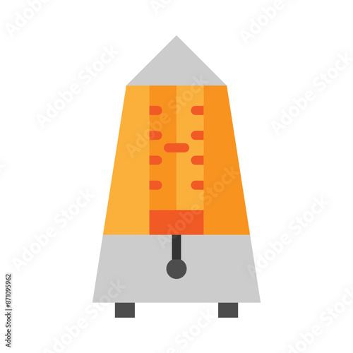  Metronome Vector Flat Icon Design