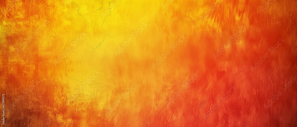 Radiant Abstract Texture in Fiery Yellow and Orange Hues