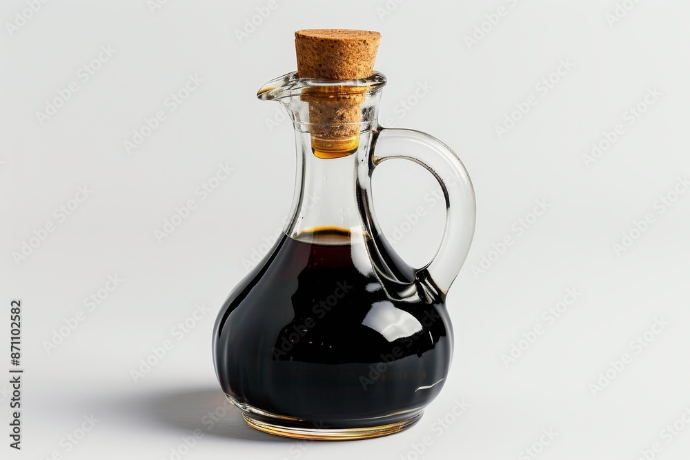 Balsamic vinegar isolated on white background with clear focus Balsamic vinegar isolated on white background with clear focus