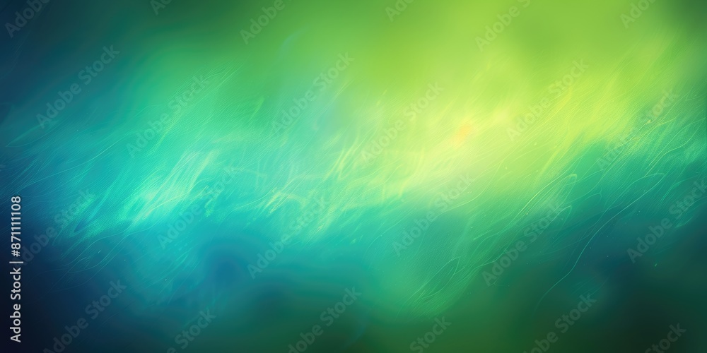 Neon Green Gradient. Abstract Blurry Green and Blue Banner with Glowing Stain Neon Green Gradient. Abstract Blurry Green and Blue Banner with Glowing Stain