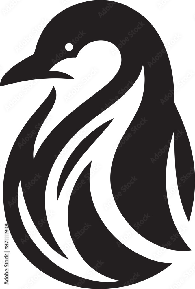 Fototapeta premium black and white swan