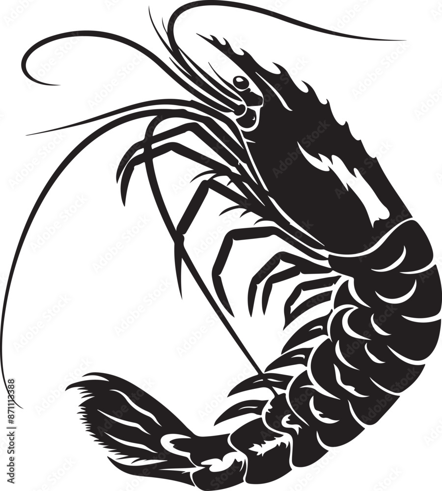 Obraz premium illustration of shrimp